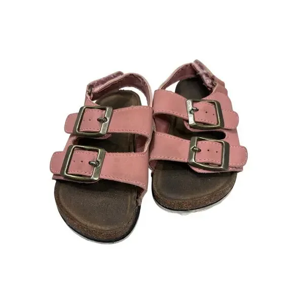 5/$15 Pink Buckle Sandles - 5C
