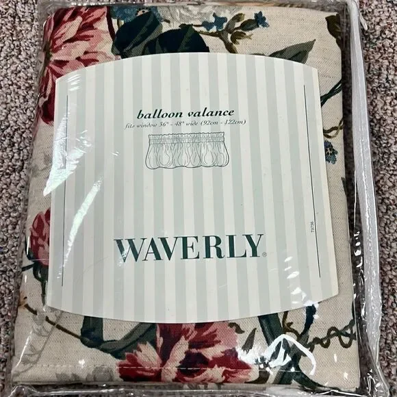 Waverly ballon valance woodland floral balloon valance