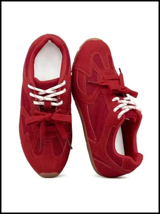 Retro Lace Up Sneakers Lightweight Non Slip Walking Shoes Fashion Barefoot