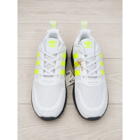 Adidas Originals Multix EL I Toddler Shoes White Neon Yellow Size 9K NWT
