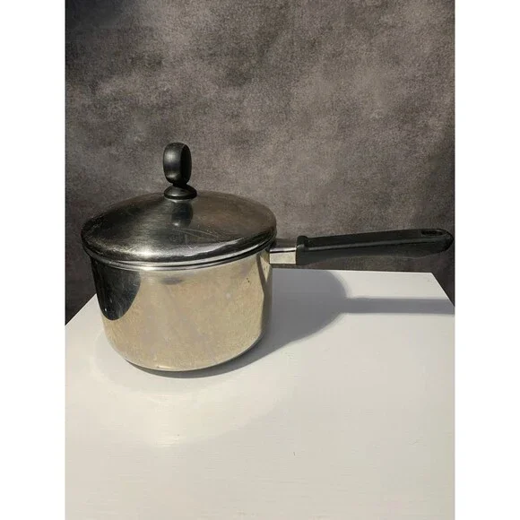 Farberware 18/10 Stainless Steel 3 QT Saucepan Pot With Matching Lid 3-Quart