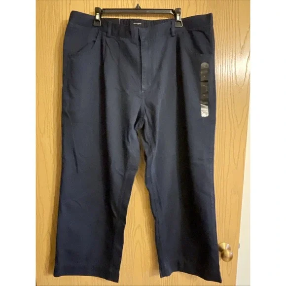 Men's Banana Republic Jeans Elastic Waist Pockets Navy Blue Size XL