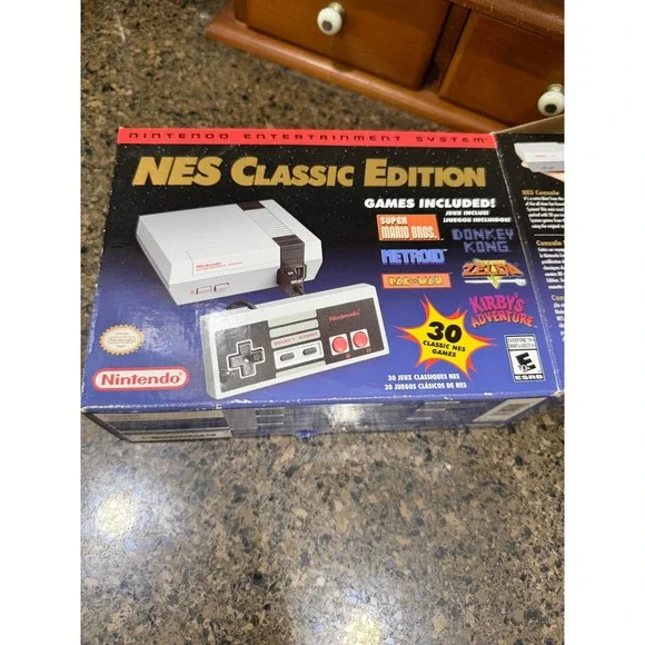 Nintendo NES Classic Edition Mini Console 30 Games CLV-001‎ Bundle with Box