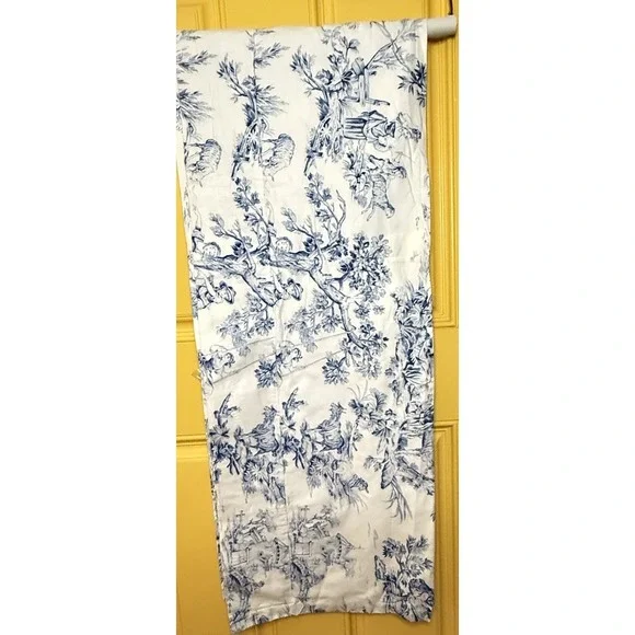 Set Of 3 Valance Curtains Curtains Classic Toile De Jouy French Countryside Euro
