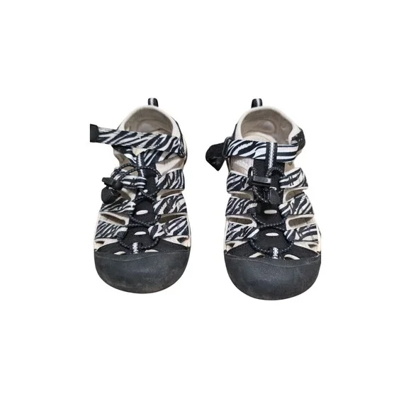 Keen Kids Newport H2 Zebra-Print Sandals Water-Friendly Adjustable Straps Size 2