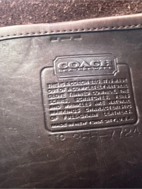 Coach Brown Leather Briefcase with Top Handles Vintage Coach Embassy Briefcase