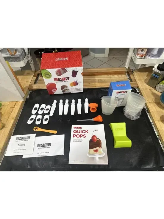 Lot Accessories ONLY - ZOKU Quick Pop Set Pops Molds Tools Kit Recipe Book *