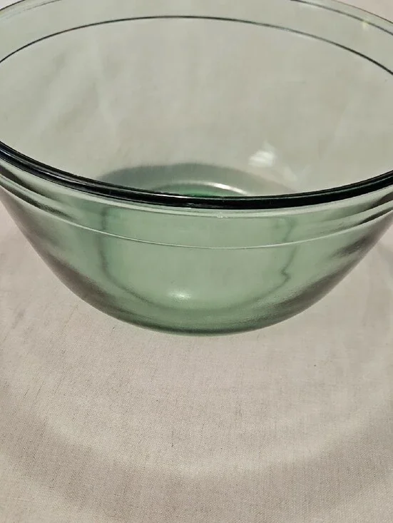 Vintage Rare Collectible Anchor Hocking Green Color Ovenware 4 Qt Mixing Bowl
