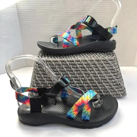 Chaco Z/1 Wide Strap Sandals Size 6 Tie Dye