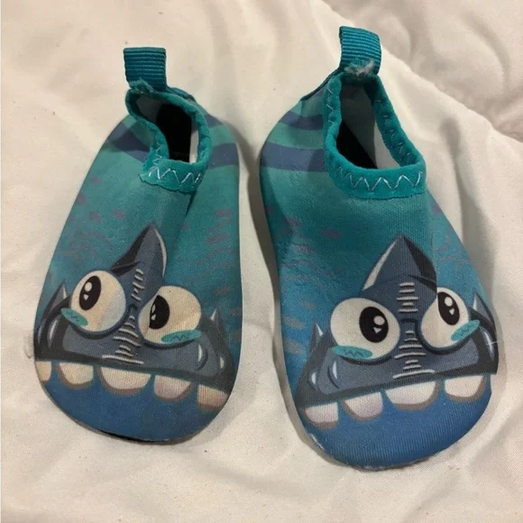 Infant baby Blue Monster shark water Shoes- see measurements for sizing