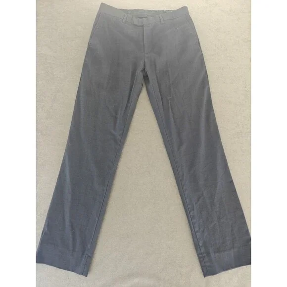 Banana Republic Slim Fit Wool Dress Pants Mens 31x32 Navy 99% Wool Stretch