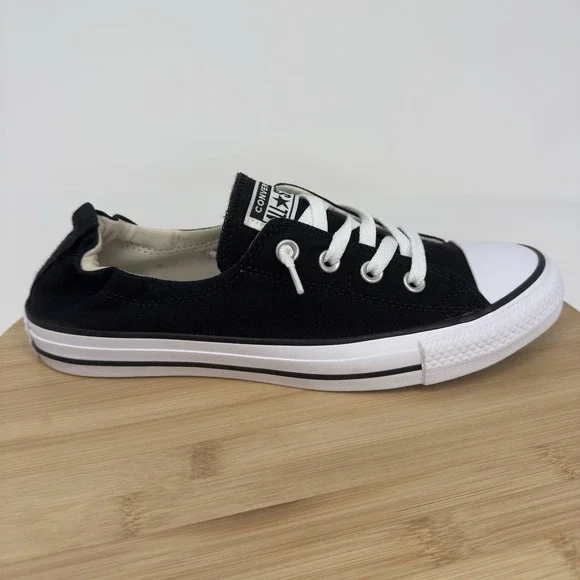 Converse Chuck Taylor All Star Shoreline Black Slip On Sneakers Women's 10
