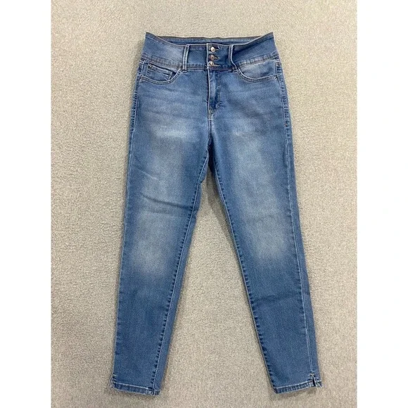 Curve Appeal Jeans Women's 10/30 Blue Curve Creator‎ High Rise Skinny Denim