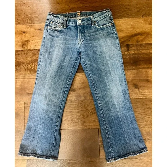7 For All Mankind‎ Dojo Bootcut Jeans Women's Blue Denim Size 29
