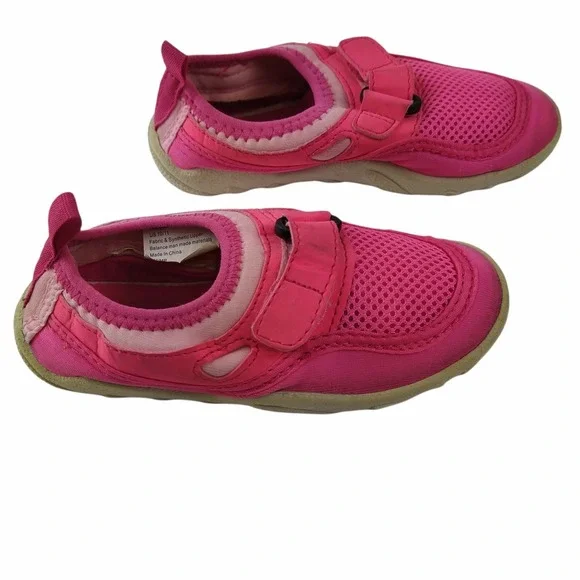 SeaFit Water Shoes Girls‎ Size 10/11 Pink Mesh Hook Loop Athletic Aqua Sneakers