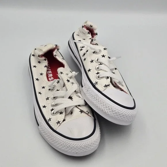 Converse Women's Chuck Taylor All Star Size 5  Shoreline Slip Blue Stars Sneaker