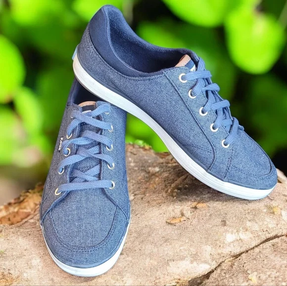 KEDS Womens Size 7.5 Center III Blue Lace Up Sneakers