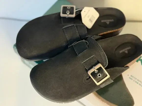 Staheekum Women’s Buckle Slip-On Clogs Black Size 7 New with Tags