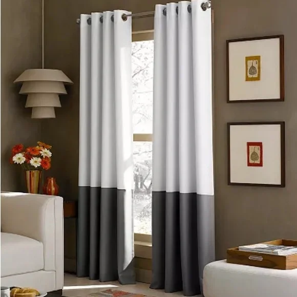 SINGLE curtainworks kendall blockout lined grommet panel 50