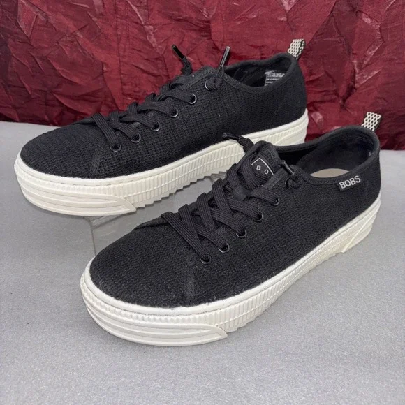 Bobs Sketchers Women's 7.5 Shoe Platform Sneaker Chunky Retro Y2K NWT 114643/BLK
