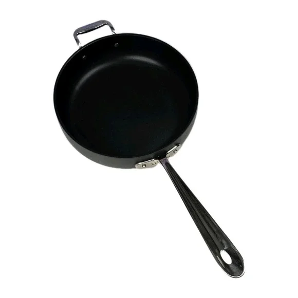 All Clad‎ 4 Quart Nonstick Fry Pan No Lid Black Stainless Steel Handle Kitchen