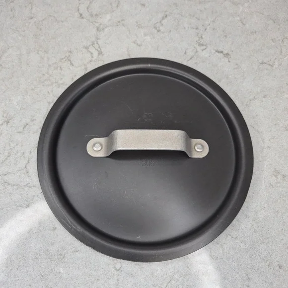 Commercial Aluminum Cookware Co Lid 306 Hard Anodized 8.5 Inch Black