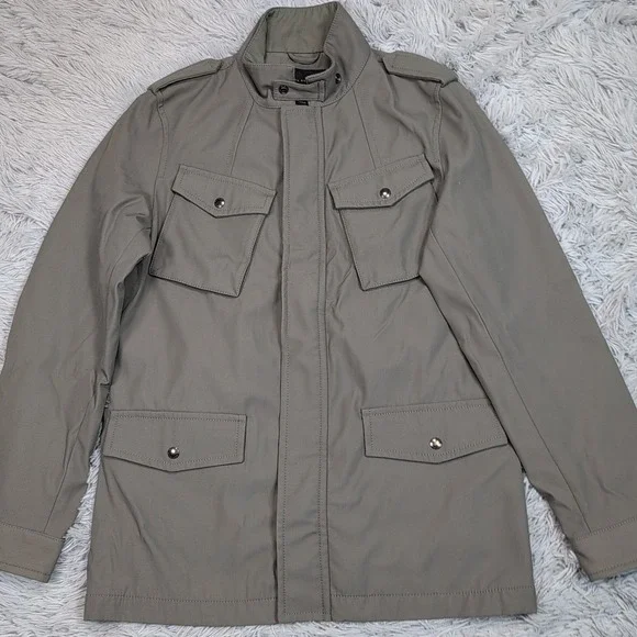 Banana‎ Republic Jacket Mens S Business Coat Zip Up Preppy Pockets Comfort