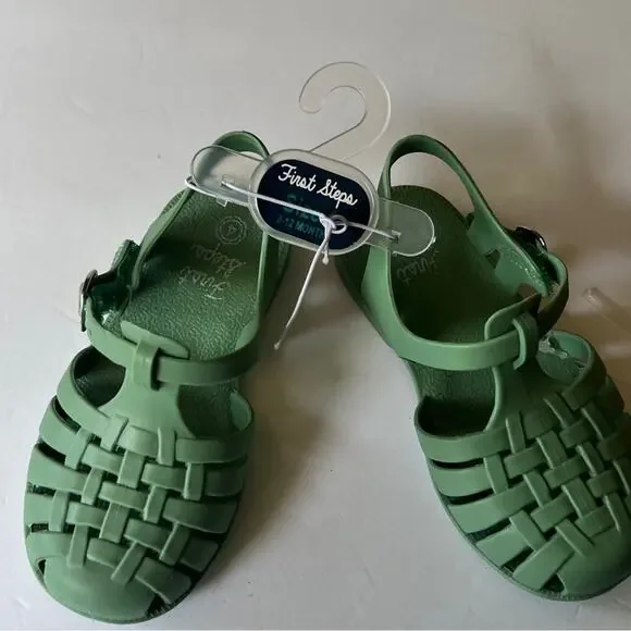 First Steps Fisherman Style Secure Ankle Strap Sandals Sz (4) 9-12M