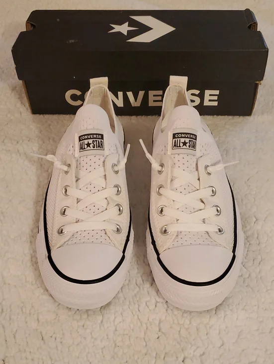 NWB Converse Chuck Taylor All Star Shoreline Knit-SZ 8-White/Black/White