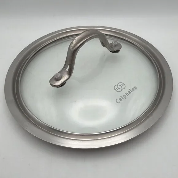 Calphalon Sauce Pot Lid Tempered Glass 5 5/8” ID 6 3/8”‎ OD