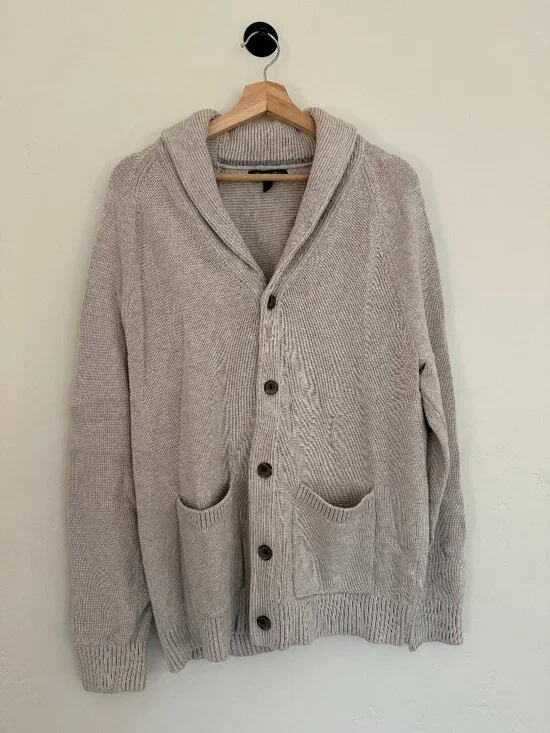 Banana Republic Supima Cotton Shawl Cardigan - Oatmeal