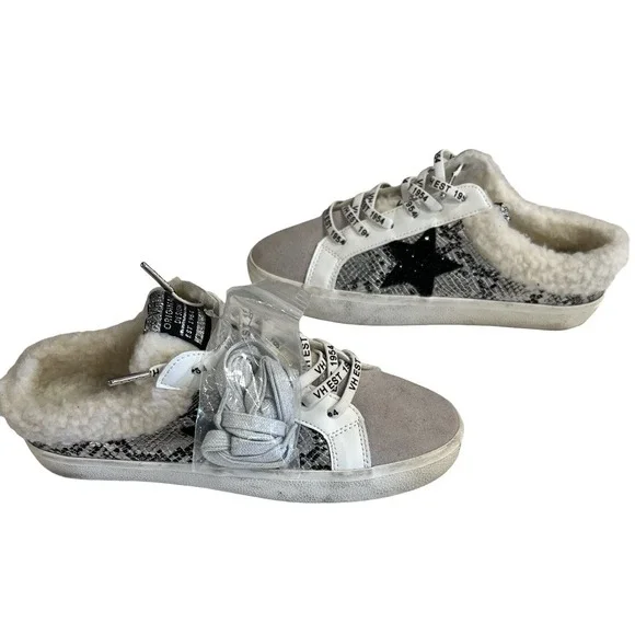 Vintage Havana‎ Sherpa lined Snake Slip On Sneakers 11