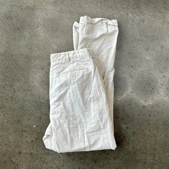 Vintage‎ Savane 34x30 Cream Utility Trouser Pants