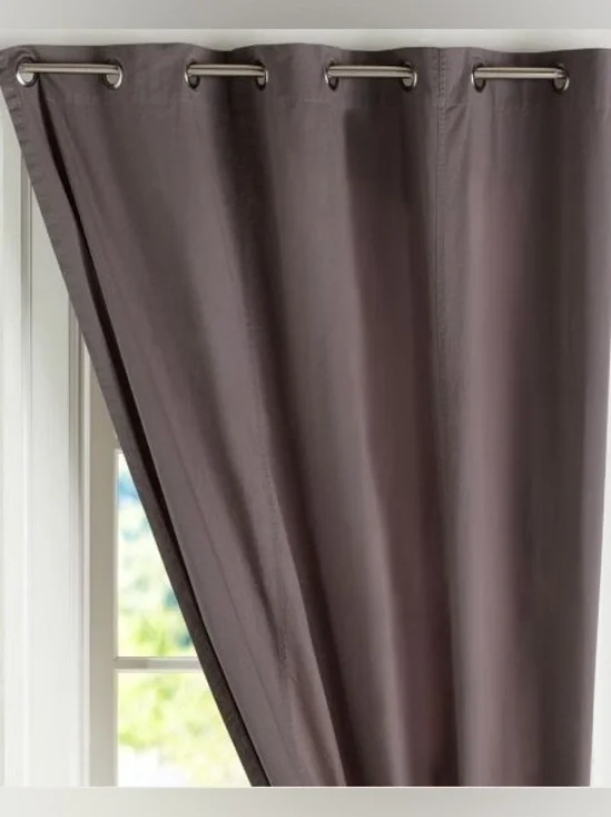 NEW WITHOUT TAG Pottery Barn Teen PBTEEN Classic Metro Drape 50x84” 1pc charcoal