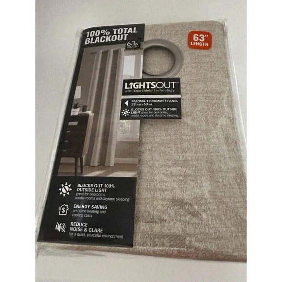 Lightsout With Enershield Technology Paloma 1 Grommet Panel 38”x 63”L