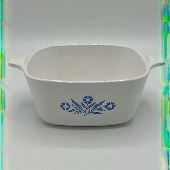 CORNINGWARE BLUE CORNFLOWER 2 3/4 CUP SQUARE BAKING DISH