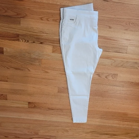 White Elastic Waist Pull-On‎ Skinny pants XL