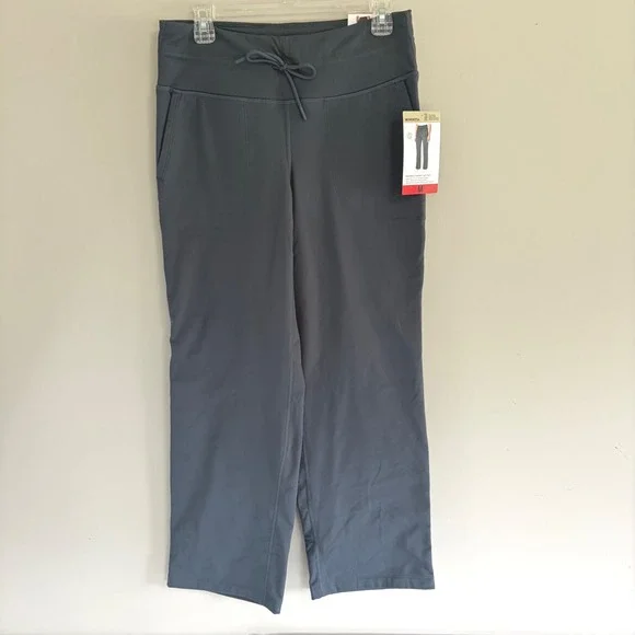Mondetta High Rise Straight Leg Pants‎ Gray Recycled Polyester Spandex Medium