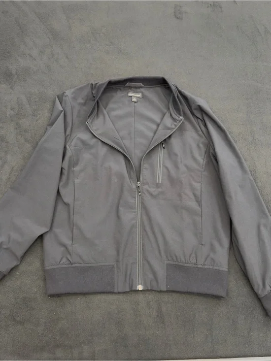Men's Lightweight Zip Front Jacket in Gray