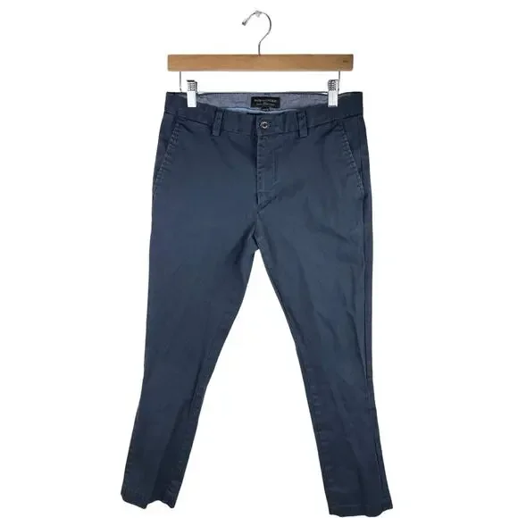 Banana Republic Fulton Skinny Chino Men's Blue Ankle Casual Pants Size 30x30