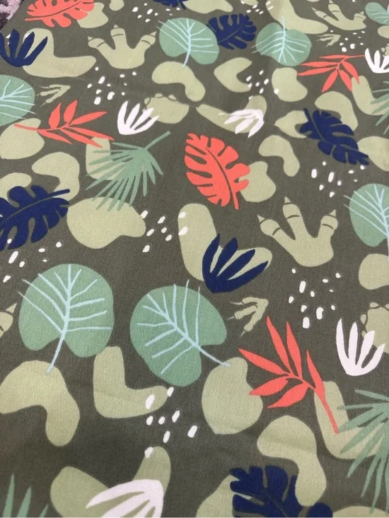 One Panel Dinosaur Footprints Blackout & Lined Curtain Panel 42x72