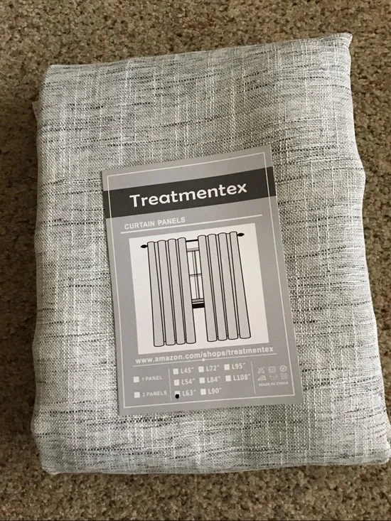 (3pair) Light Gray Sheer Curtains,