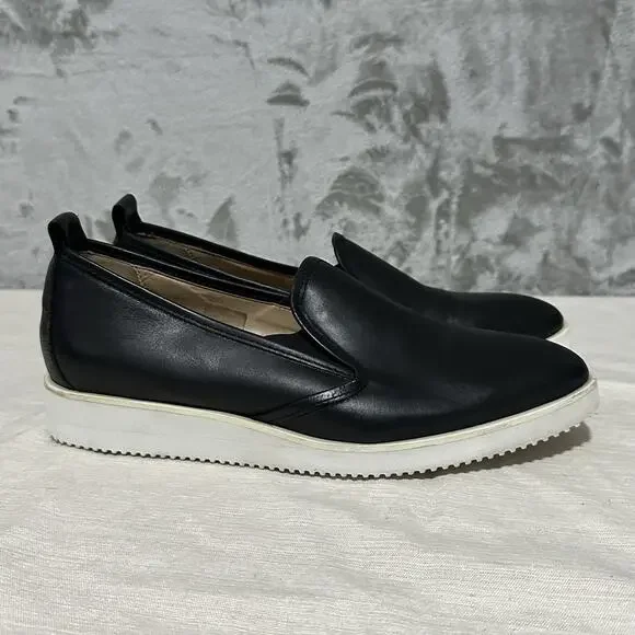 Everlane Leather Street Shoe Womens Size 9.5 Black Slip On Loafer Elevated Basic