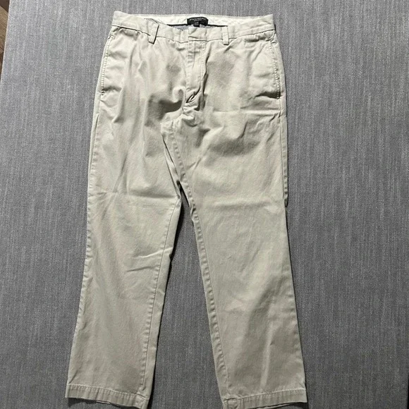Banana Republic Gavin Chino Mens 32x30 Khaki Straight Leg Cotton Pants