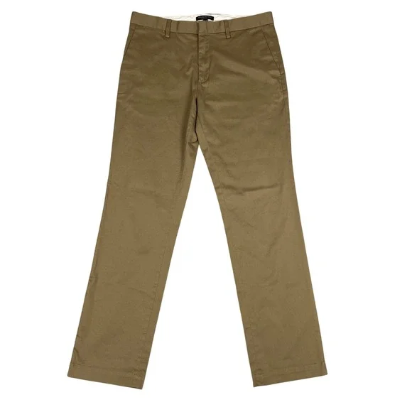 Banana Republic Aiden Slim Fit Stretch Chino Pants Mens 34 Khaki Tan