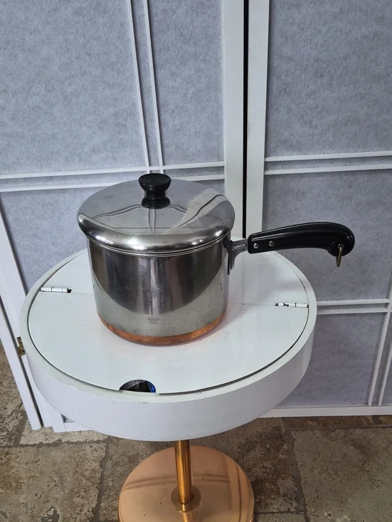 Revere Ware 2 Qt Copper Bottom Sauce Pot