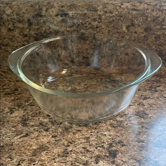 Glasbake Textured‎ Glass Dish