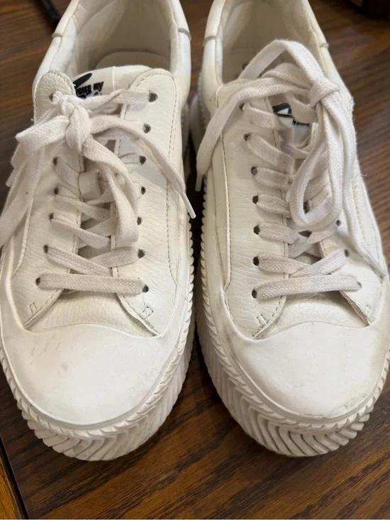 Circus NY by Sam Edelman Tatum White Platform Sneakers size 8