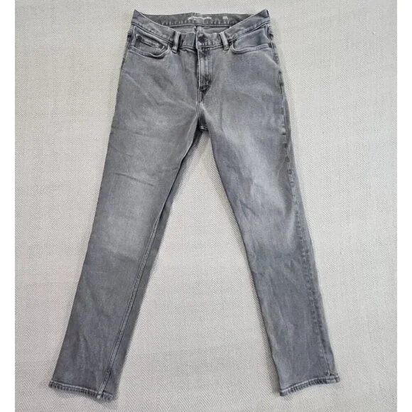 Banana Republic Legacy Stretch Jeans Men’s 33x32 Black Slim Fit Straight Leg EUC