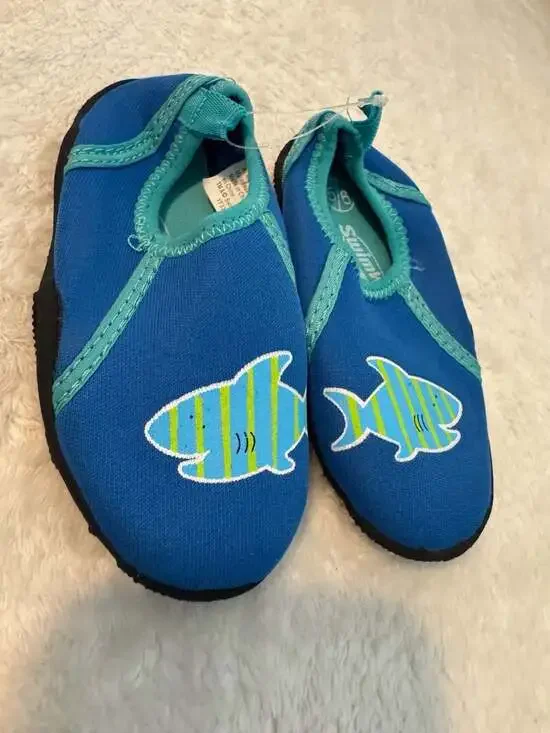 Swimways Toddler Blue Shark Water Shoes